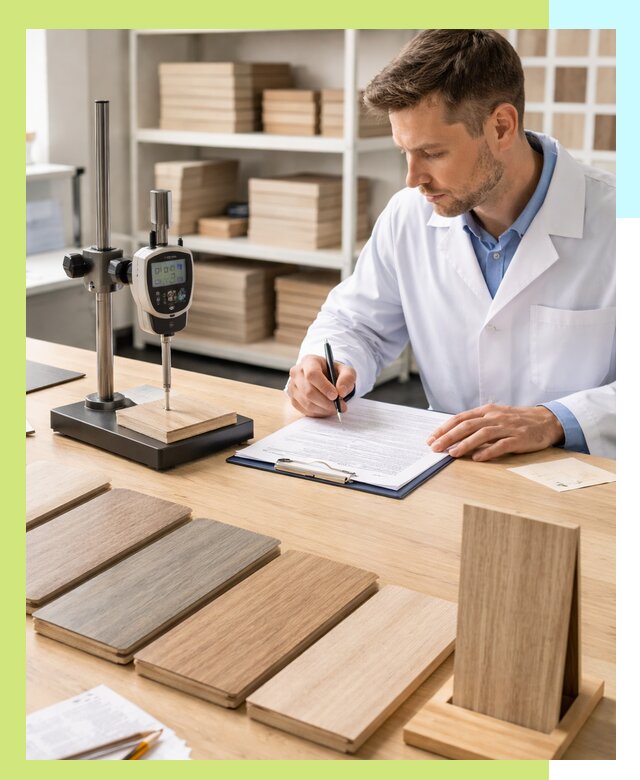 Сертификация ламината с испытаниями и оформлением документов в Шелехове