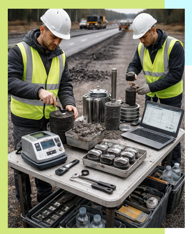 Сертификация асфальта: испытания и подтверждение в Шелехове