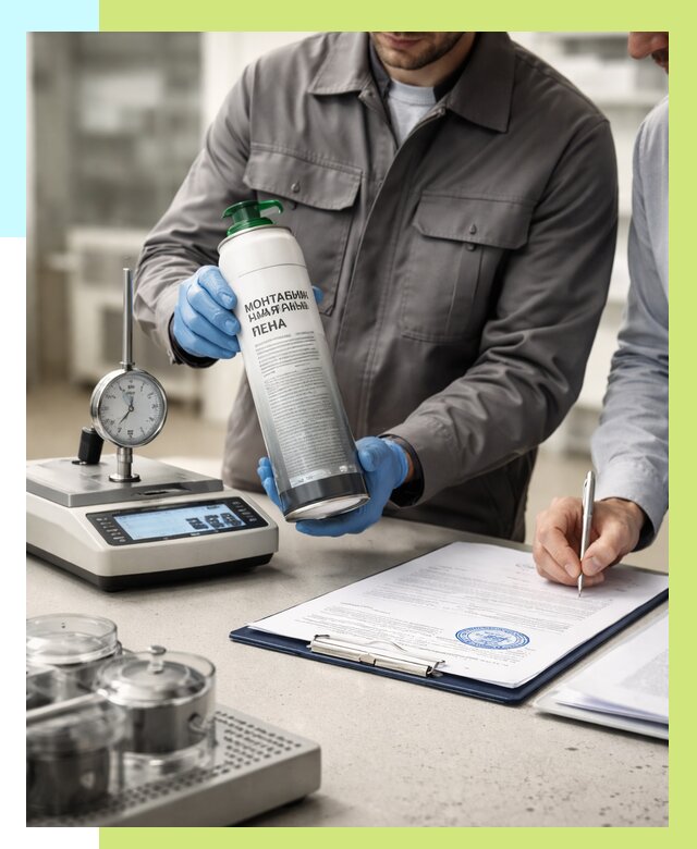 Сертификация монтажной пены в Шелехове от 16073 р. | Алешин-Шлх