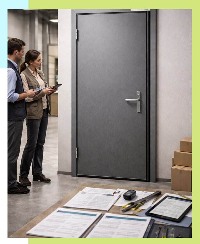 Сертификация противопожарных дверей в Шелехове от 9644 р. | Алешин-Шлх