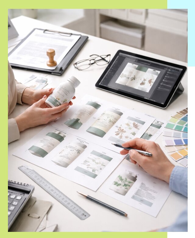 Профессиональная разработка дизайна и текста этикетки продукции в Шелехове