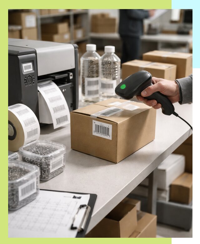 Штрихкодирование продукции и маркировка для продажи в Шелехове