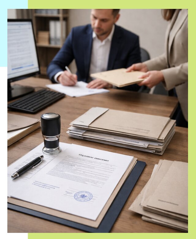 Отказное письмо для таможни в Шелехове от 3215 р, Алешин-Шлх