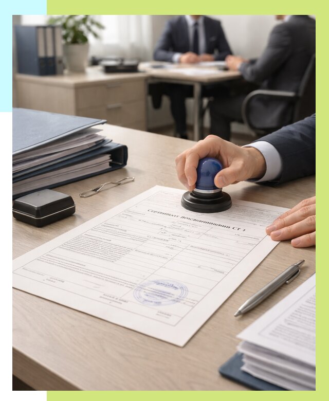 Сертификат происхождения СТ 1 в Шелехове от 4822 р. | Алешин-Шлх