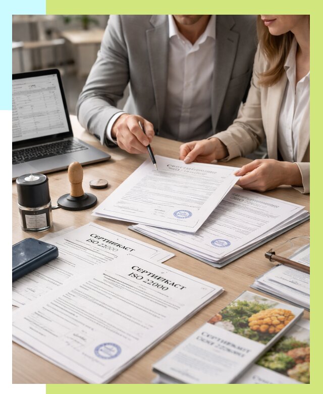 Сертификат ISO 22000 в Шелехове от 42860 р. под ключ | Алешин-Шлх