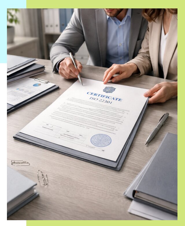 Сертификат ISO 22301 в Шелехове от 48218 р. | Алешин-Шлх срочно